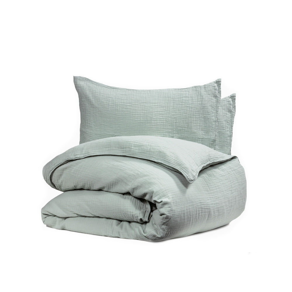 Parure de lit Bianca Emilia - King (Céladon)