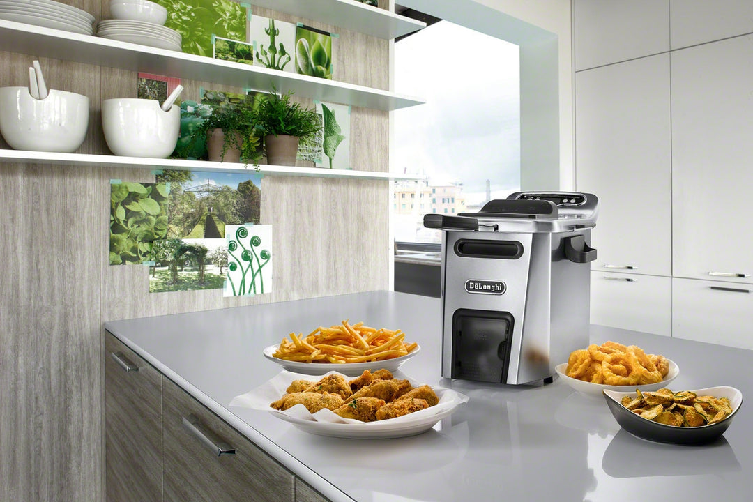 De'Longhi Livenza Dual Zone Digital 4.5L Stainless Steel Deep Fryer with Easy Clean Drain System