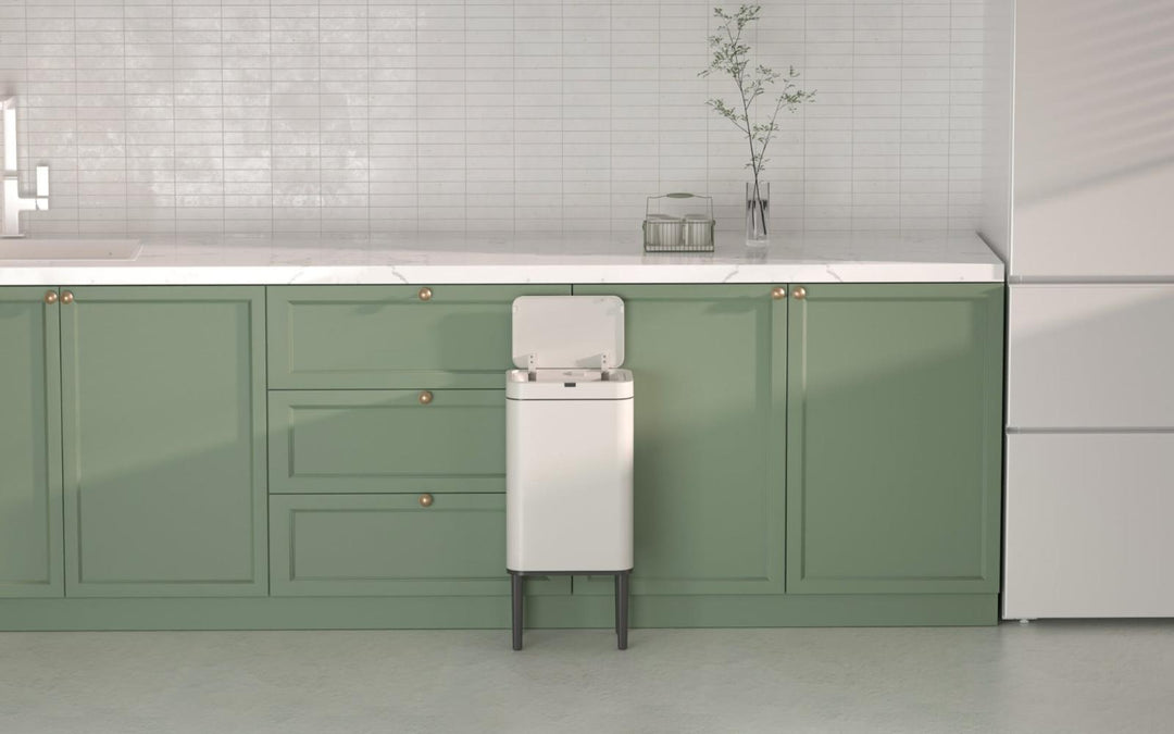 Poubelle à capteur en acier inoxydable Elpheco avec pieds 9L