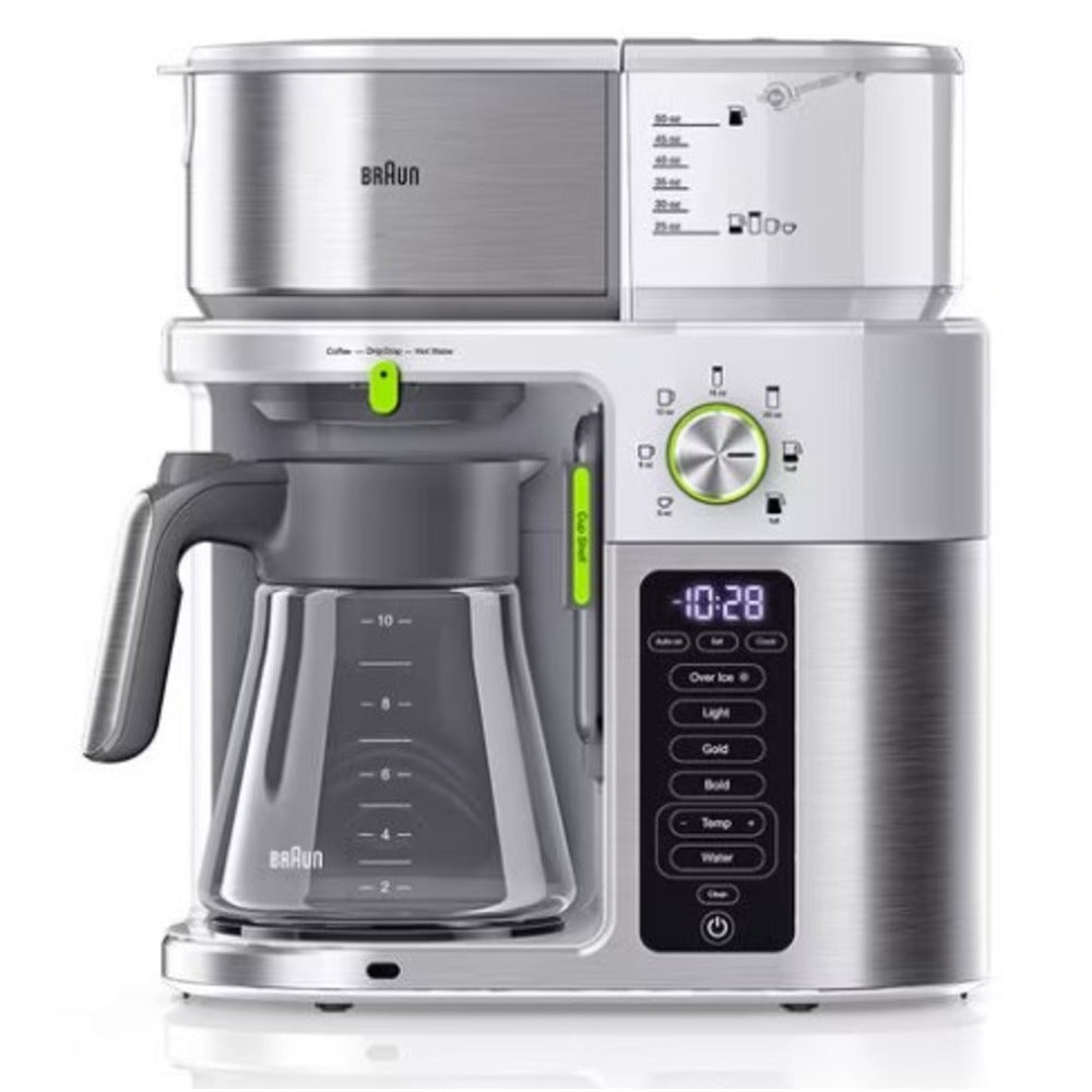 Braun MultServe Coffee Machine - White with Hot Water