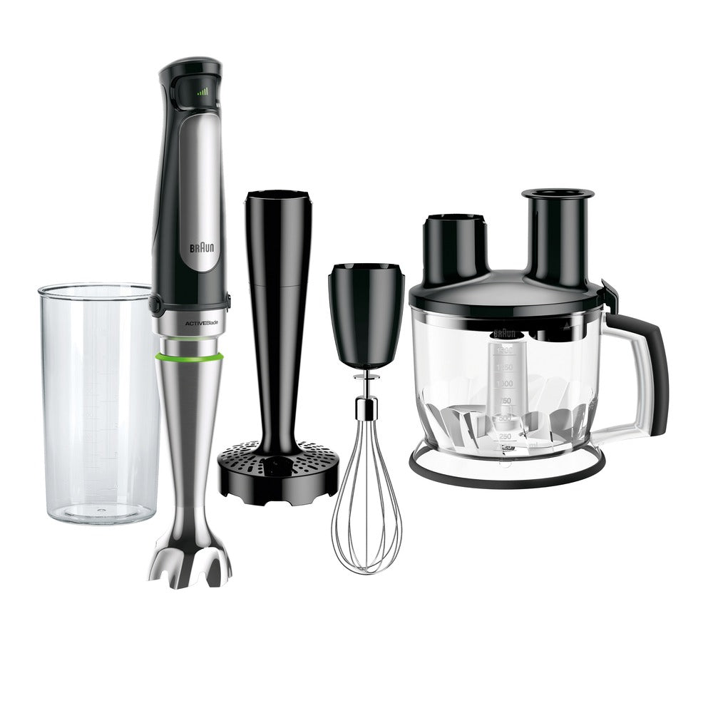 Braun MultiQuick Immersion Hand Blender (6-Cup Food Processor, Whisk, Beaker, Masher)