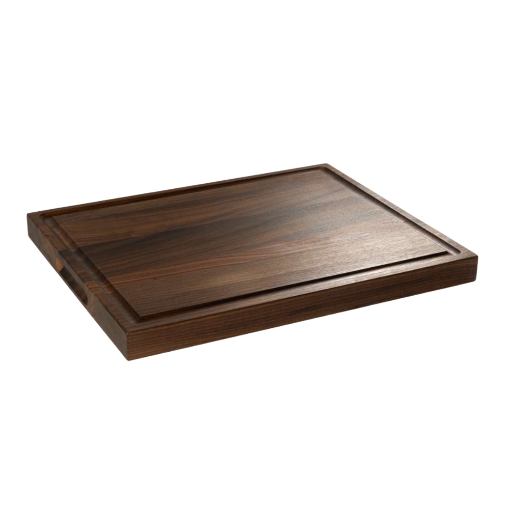 Planche à découper épaisse avec rainure à jus (19 po) – Noyer