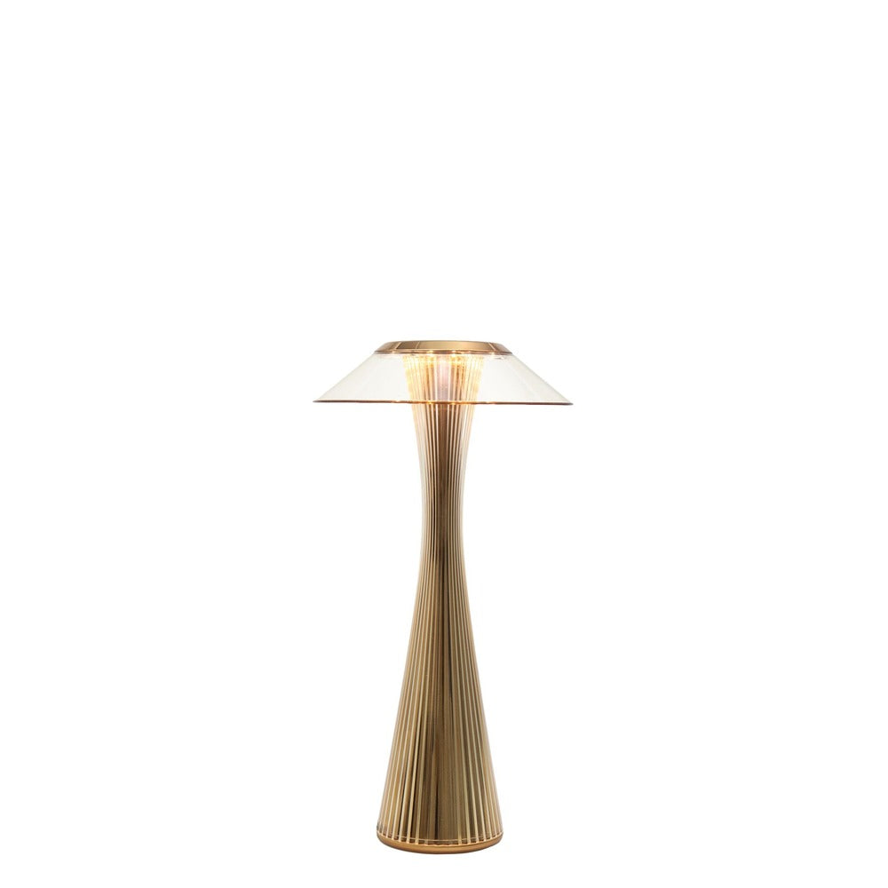 Lampe de table d'intérieur Space de Kartell - Doré