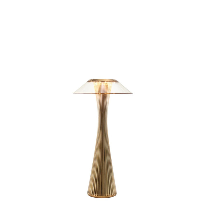 Lampe de table d'intérieur Space de Kartell - Doré