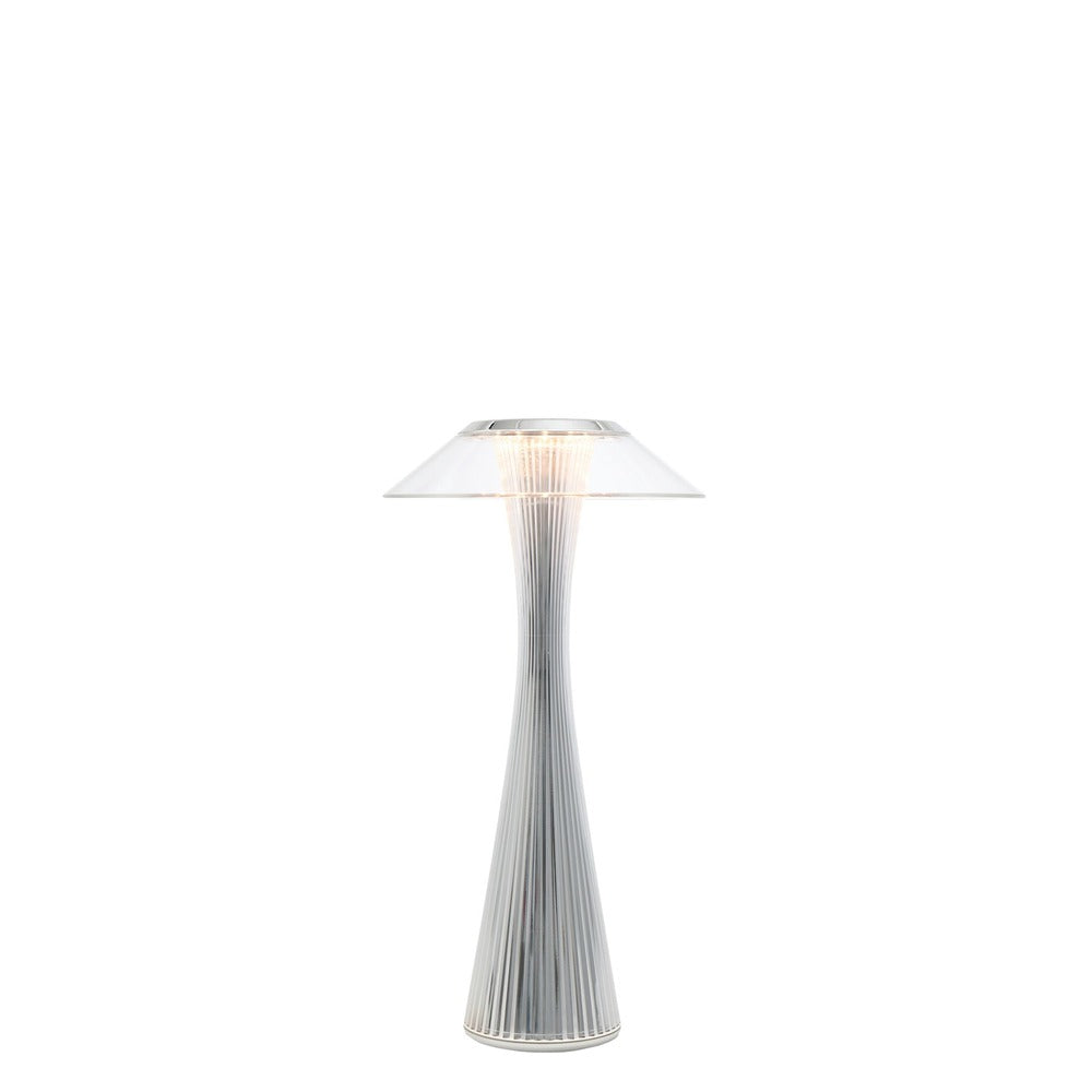 Lampe de table d'intérieur Space de Kartell - Chromée