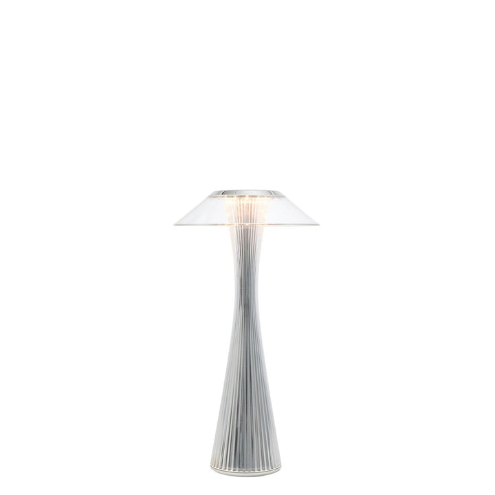 Lampe de table d'intérieur Space de Kartell - Chromée