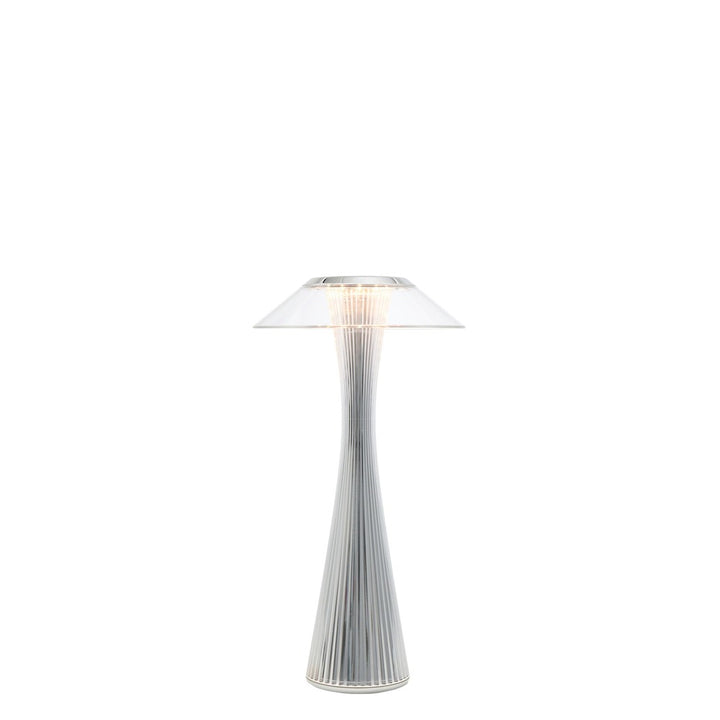 Lampe de table d'intérieur Space de Kartell - Chromée