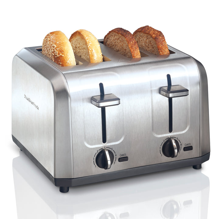 Hamilton Beach Wide-Slot 4-Slice All Stainless Toaster