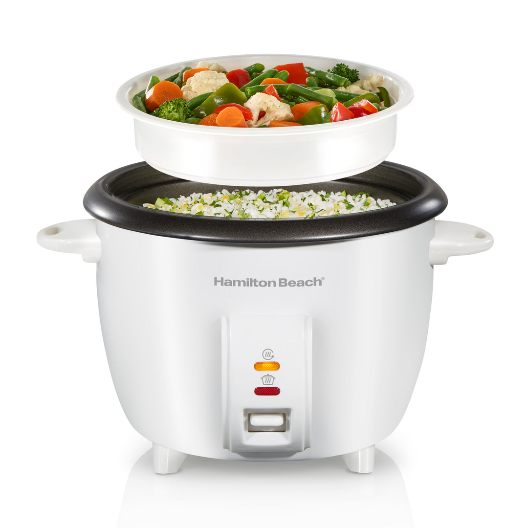 Cocoiseur à riz et vapeur Hamilton Beach de 2,5 quarts 10 tasses