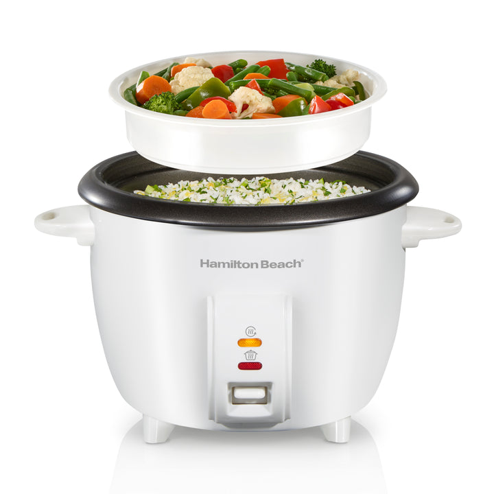 Cocoiseur à riz et vapeur Hamilton Beach de 2,5 quarts 10 tasses