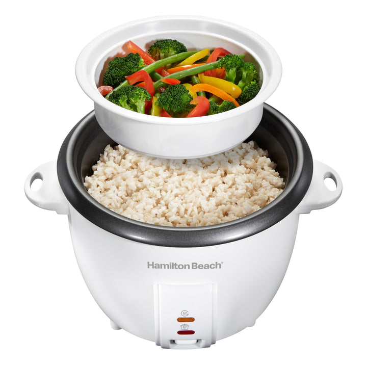 Cocoiseur à riz et vapeur Hamilton Beach de 2,5 quarts 10 tasses