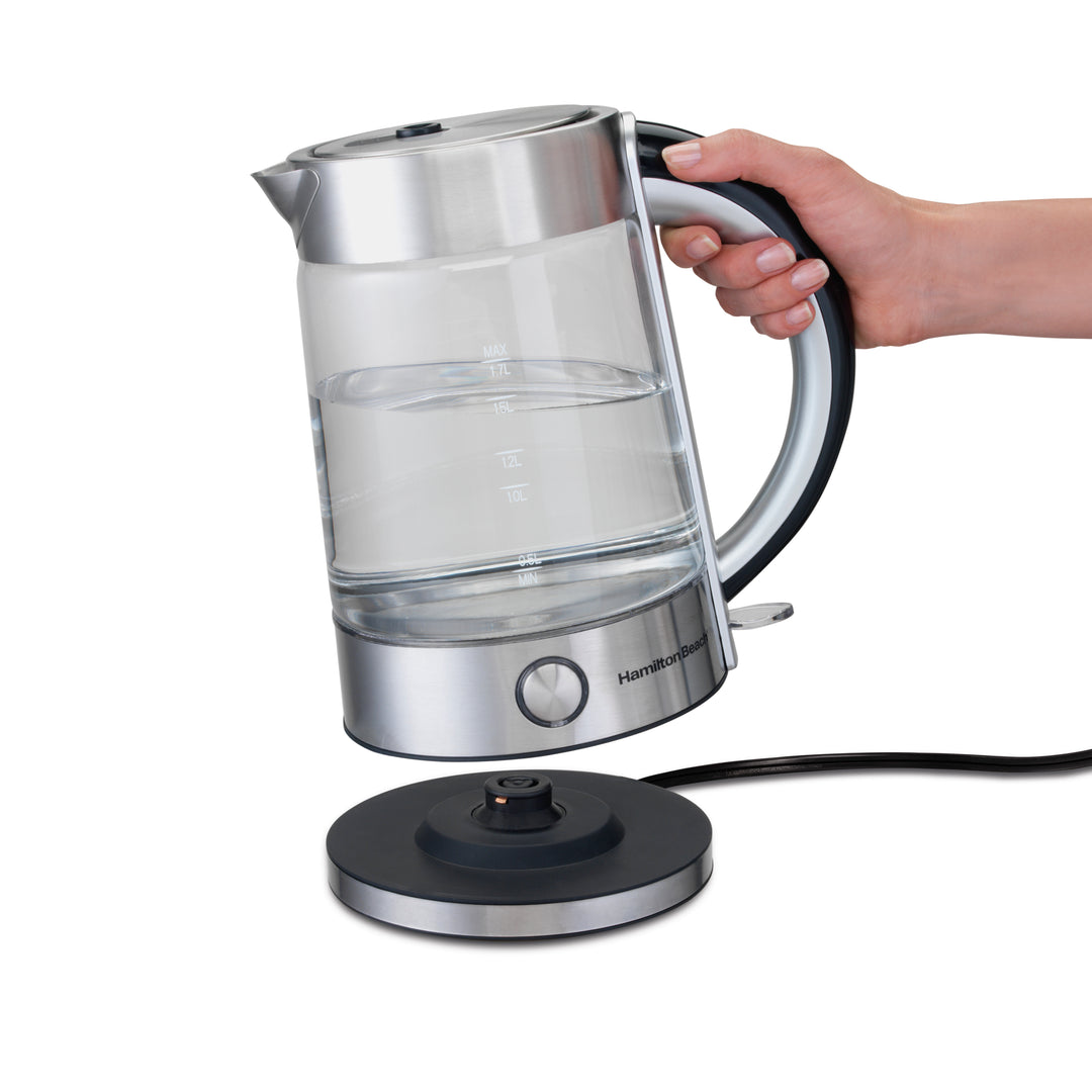 Bouilloire en verre moderne Hamilton Beach 1,7 L