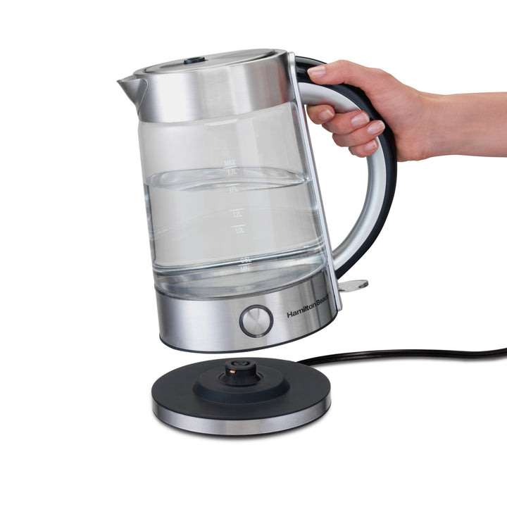 Bouilloire en verre moderne Hamilton Beach 1,7 L