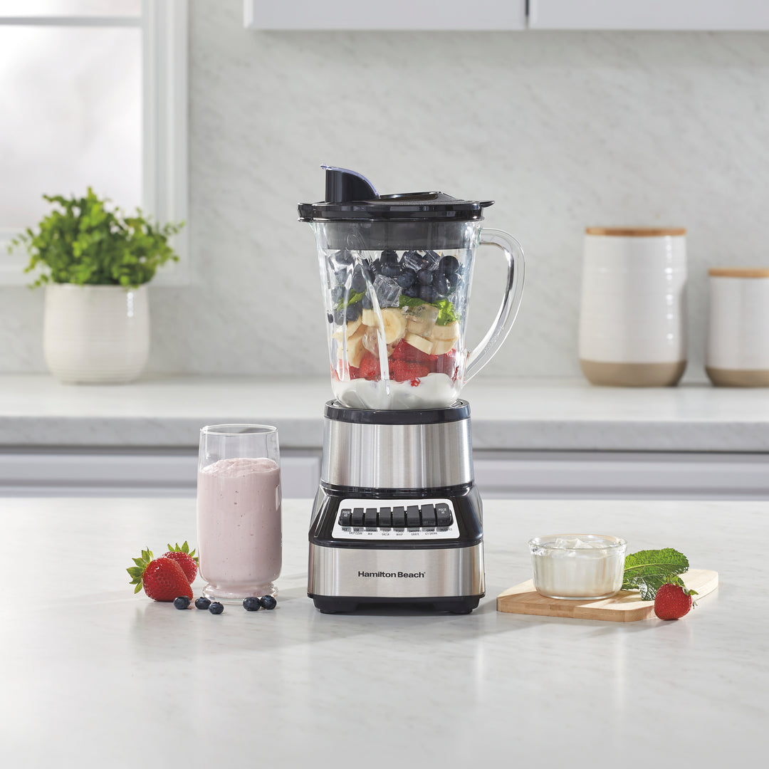Hamilton Beach Wave Crusher Multi-function Blender with 40 oz. glass jar