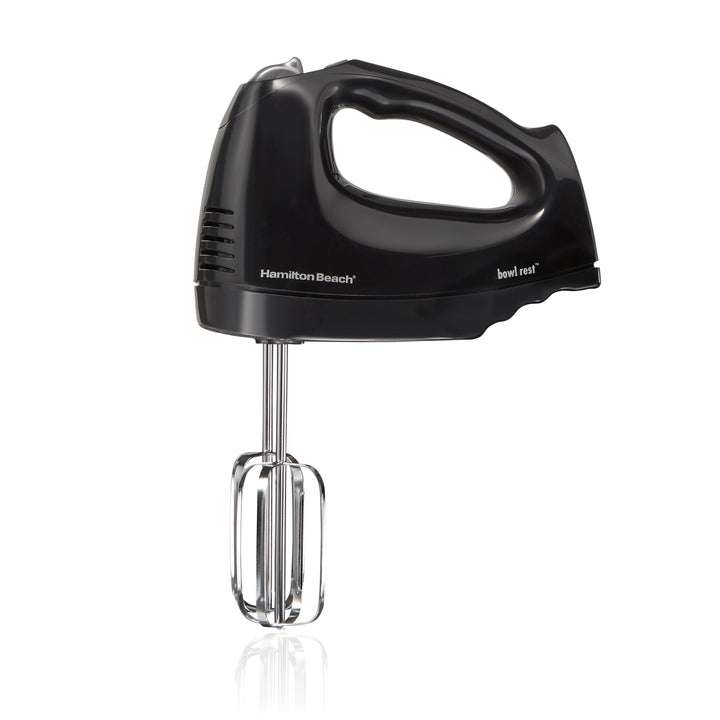 Hamilton Beach 6 Speed Hand Mixer with Snap-On Case - Black