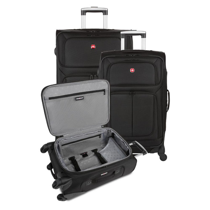 Swiss Gear Ensemble de bagages 3 pièces 21/25/29" côté souple - Noir