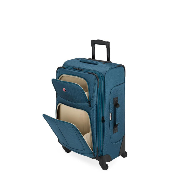 Bagages spinner souples Swiss Gear de 25" - Atlas Bleu