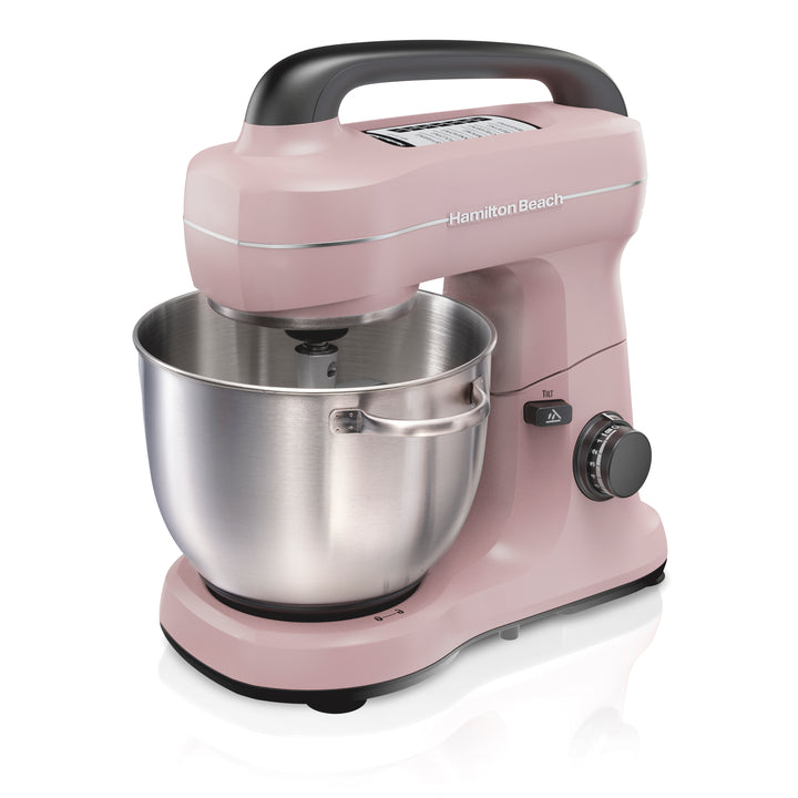 Mixer sur socle 7 vitesses Hamilton Beach avec bol en acier inoxydable de 4 pintes - Rose