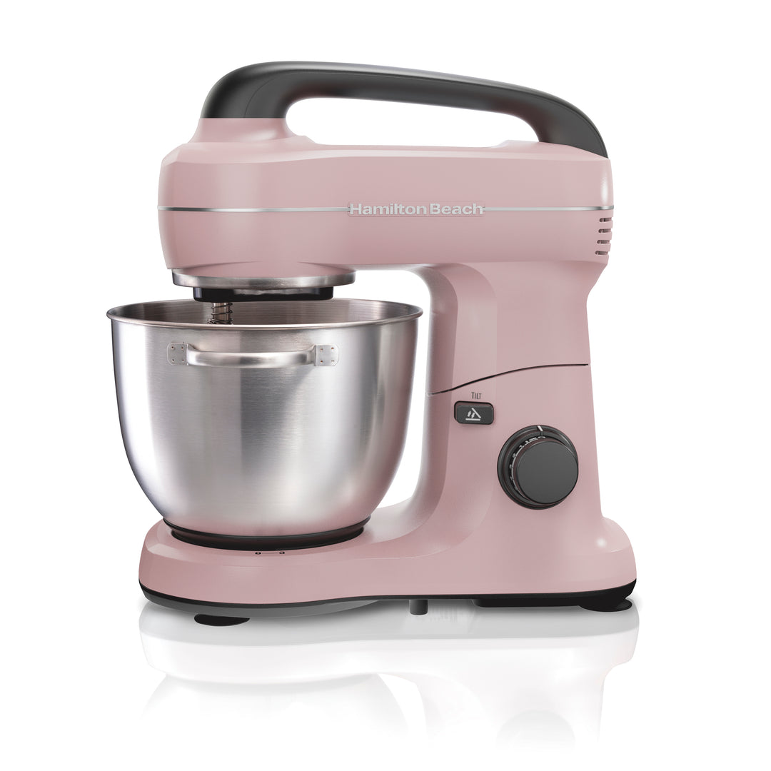Mixer sur socle 7 vitesses Hamilton Beach avec bol en acier inoxydable de 4 pintes - Rose