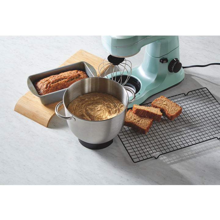 Hamilton Beach 7 Speed Stand Mixer with 4 Quart Stainless Steel Bowl - Aqua
