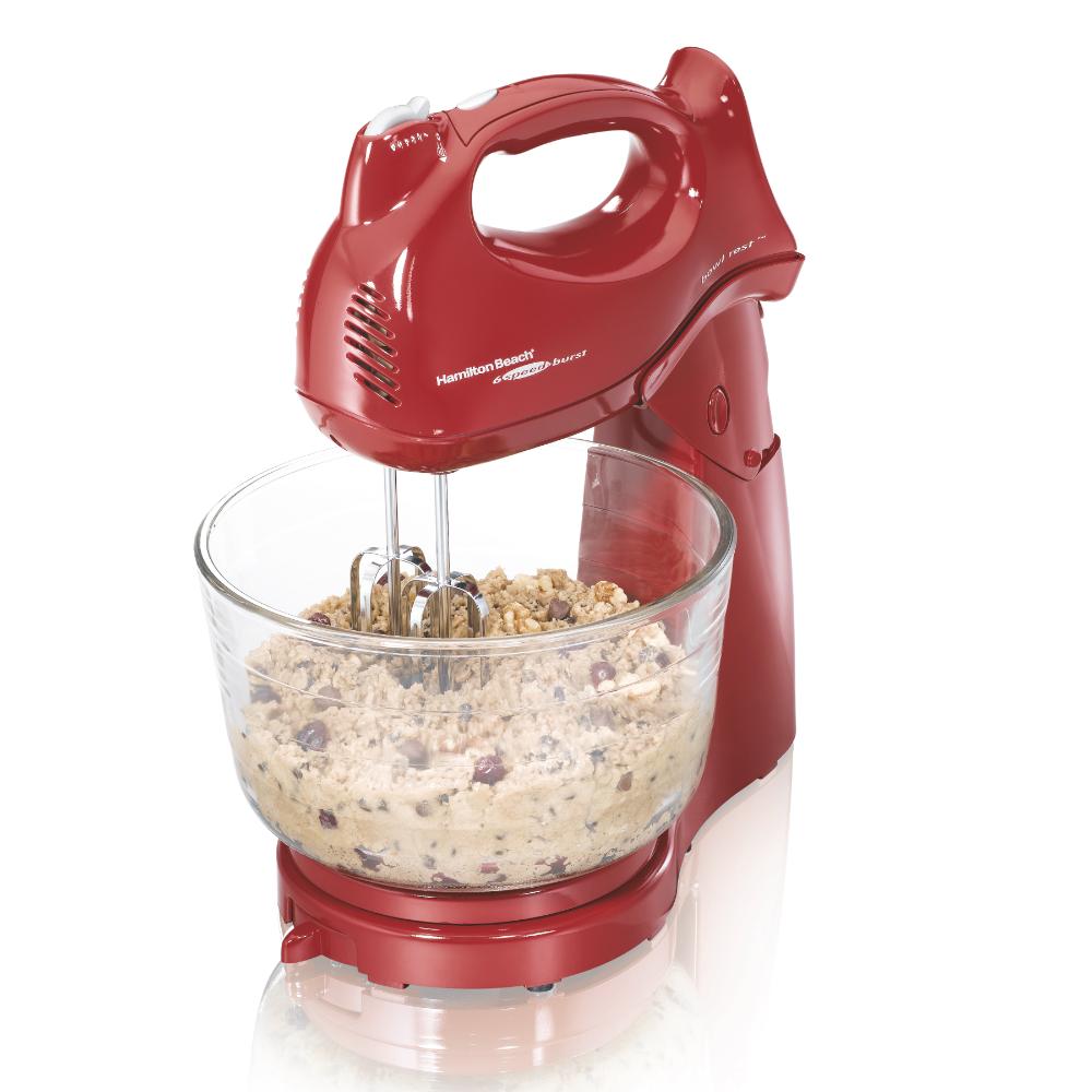 Hamilton Beach Power Deluxe 6 Speed Stand Mixer - Red