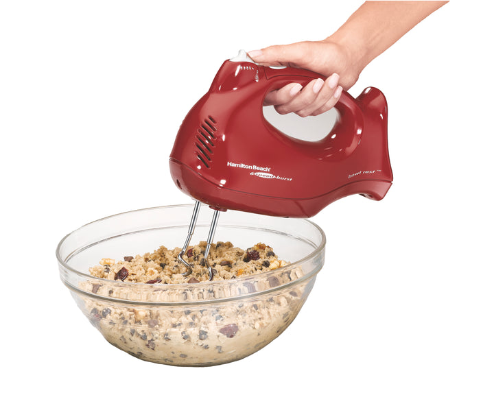 Hamilton Beach Power Deluxe 6 Speed Stand Mixer - Red
