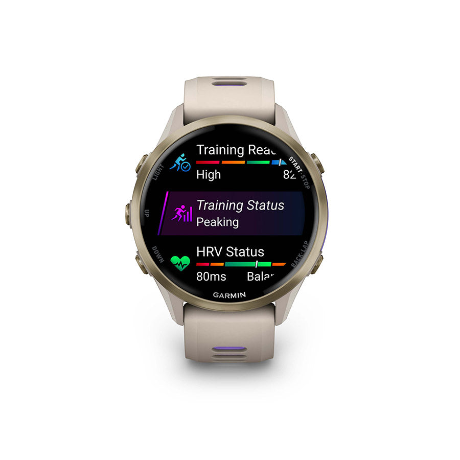 Garmin, Forerunner 970, Watch, Watch Color: Black, Wristband: Black/Translucent Whitestone- Silicone