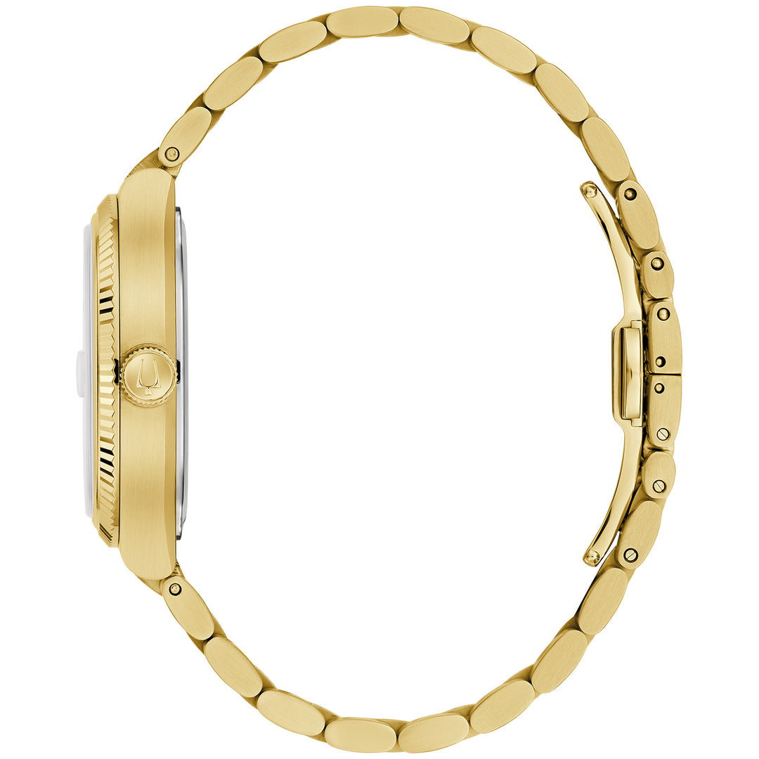 Bulova Super Seville White and Gold