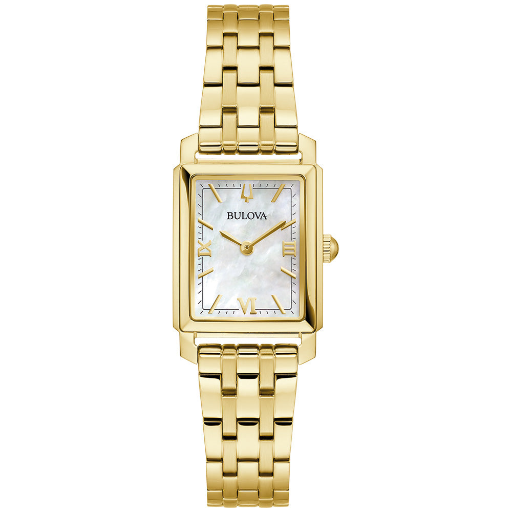Bulova Sutton Gold Rectangle