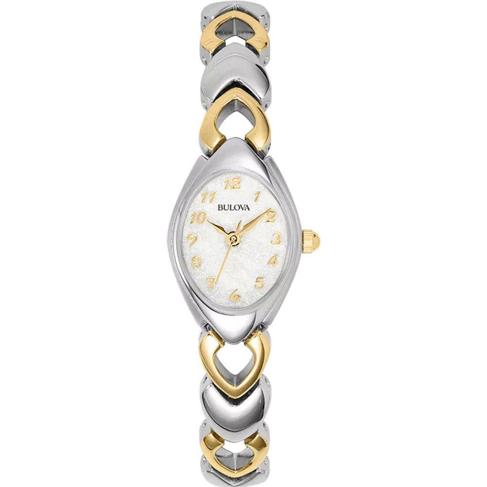 Bulova Classic White Patterned