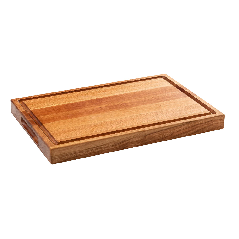 Chop Chop Thick Cutting Board with Juice Groove (17" length) - Cherry