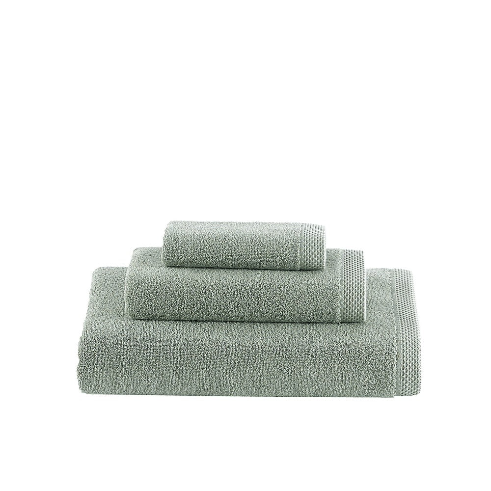 Talesma Côte d'Azur Towel Set - 4-Piece Ensemble Featuring Bath Sheet and Towels - Celadon