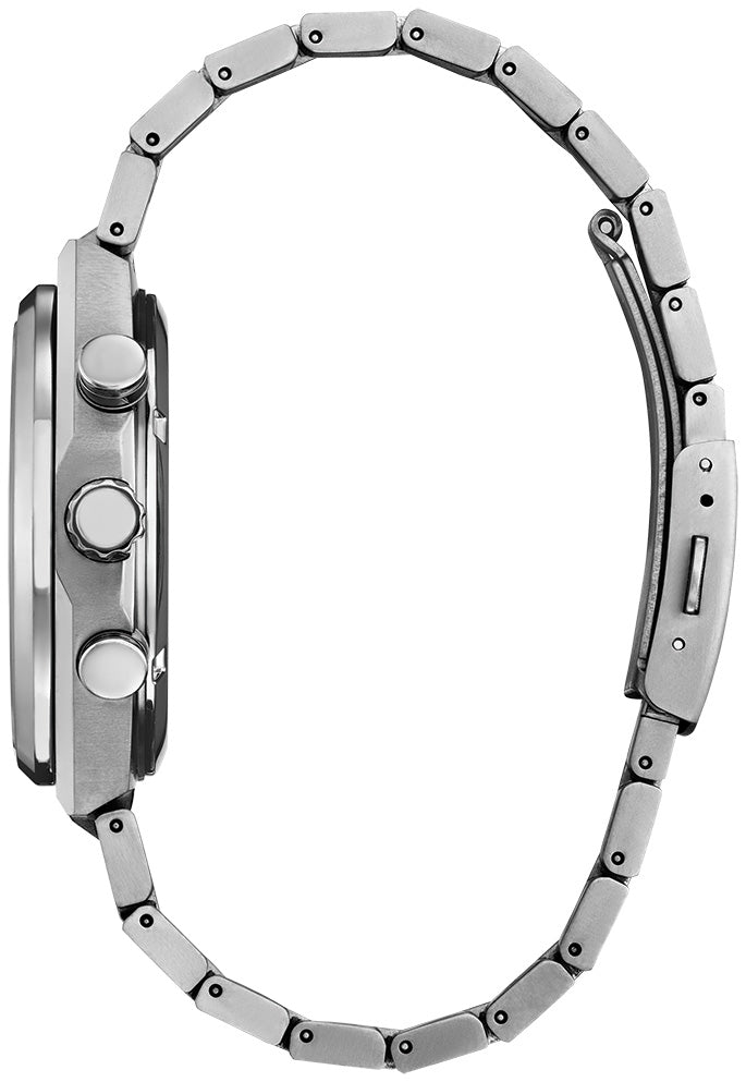 Montre Citizen Eco-Drive Forza Chrono Super Titanium - Blanc ton argent
