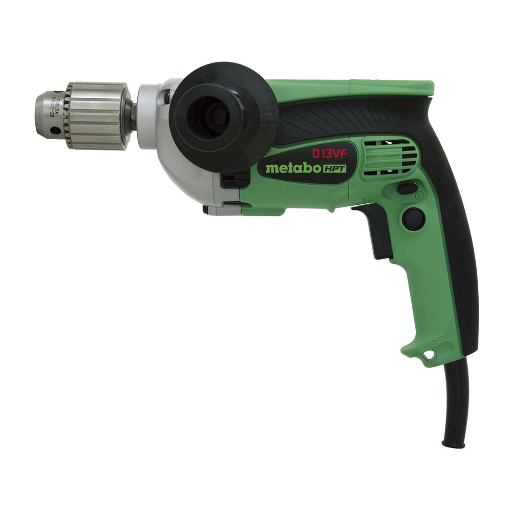 Metabo 1/2" Drill, 9.0 Amps, Key Chuck, 0-850 RPM