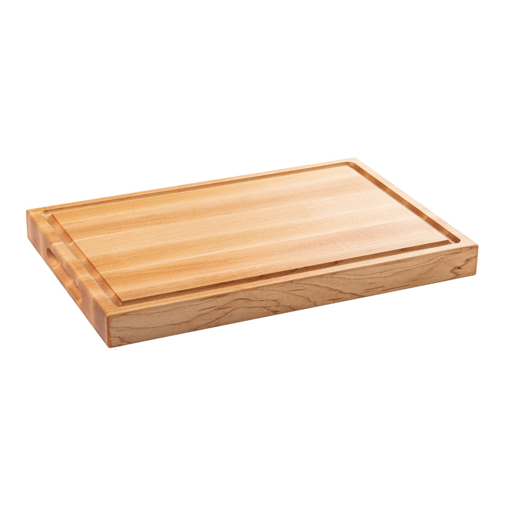 Chop Chop Thick Cutting Board with Juice Groove (17" length) - Maple