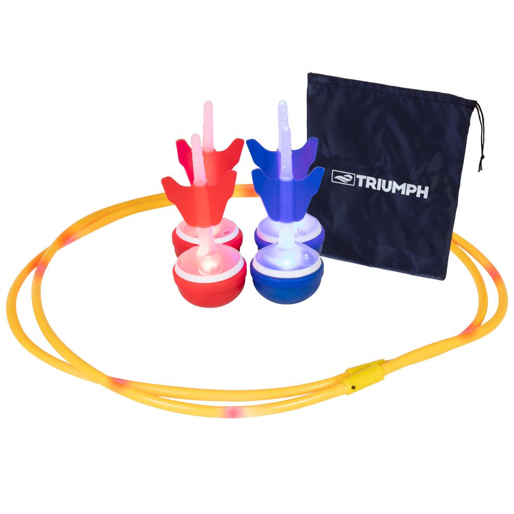 Jeu de fête de fléchettes à DEL d’extérieur Triumph - Étui inclus