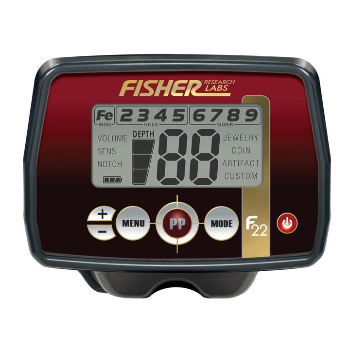 Le détecteur de métaux Fisher F22