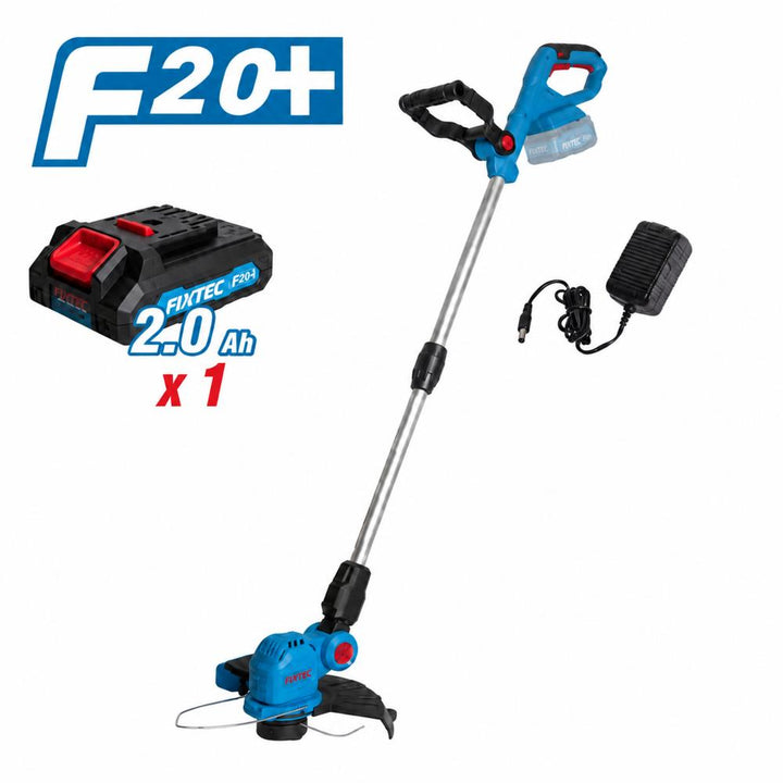 Ensemble coupe-bordures sans fil 20 V avec batterie et chargeur FIXTEC 