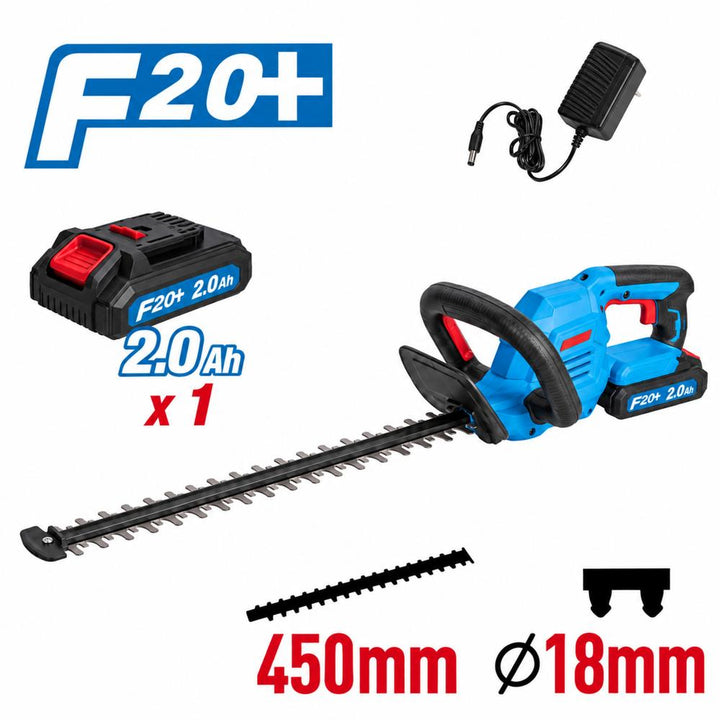 Trousse de taille-haie sans fil de 20 V avec batterie et chargeur FIXTEC 