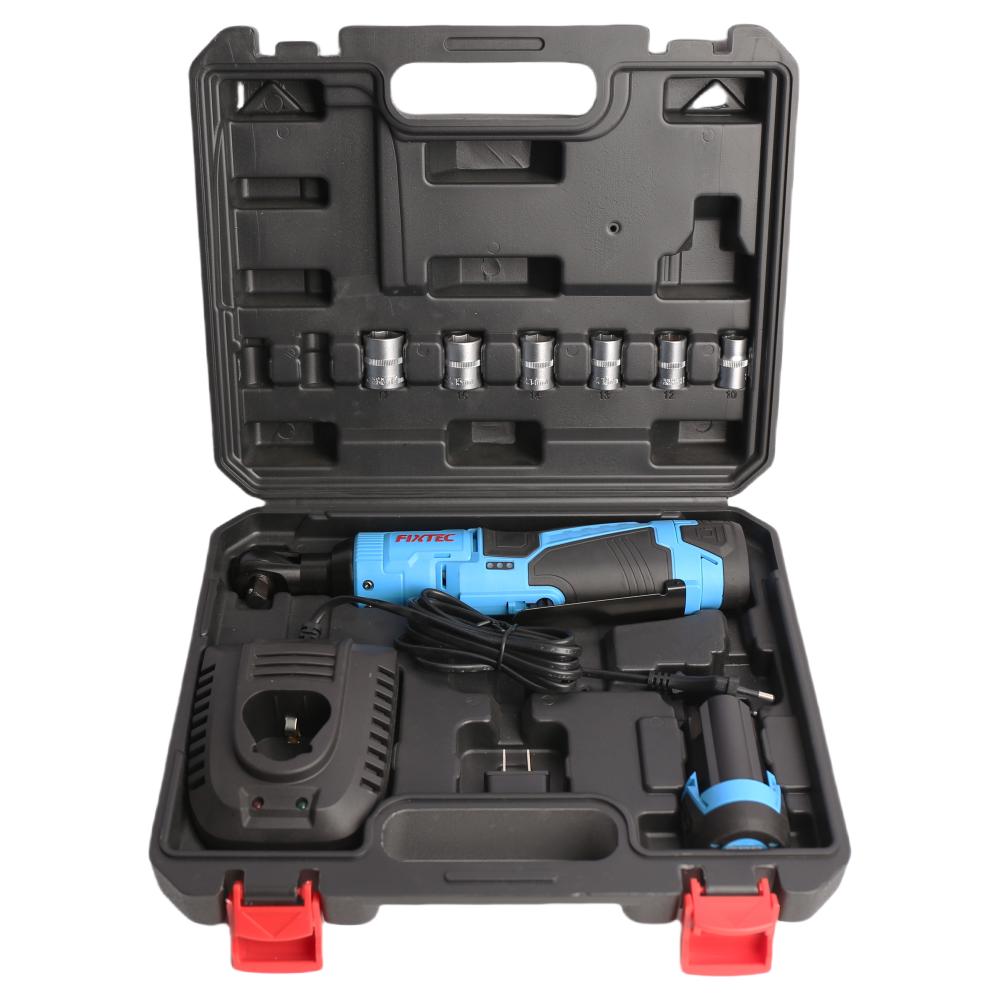 FIXTEC 12V cordless Ratchet Wrench Kit with (2) Batteries, Charger