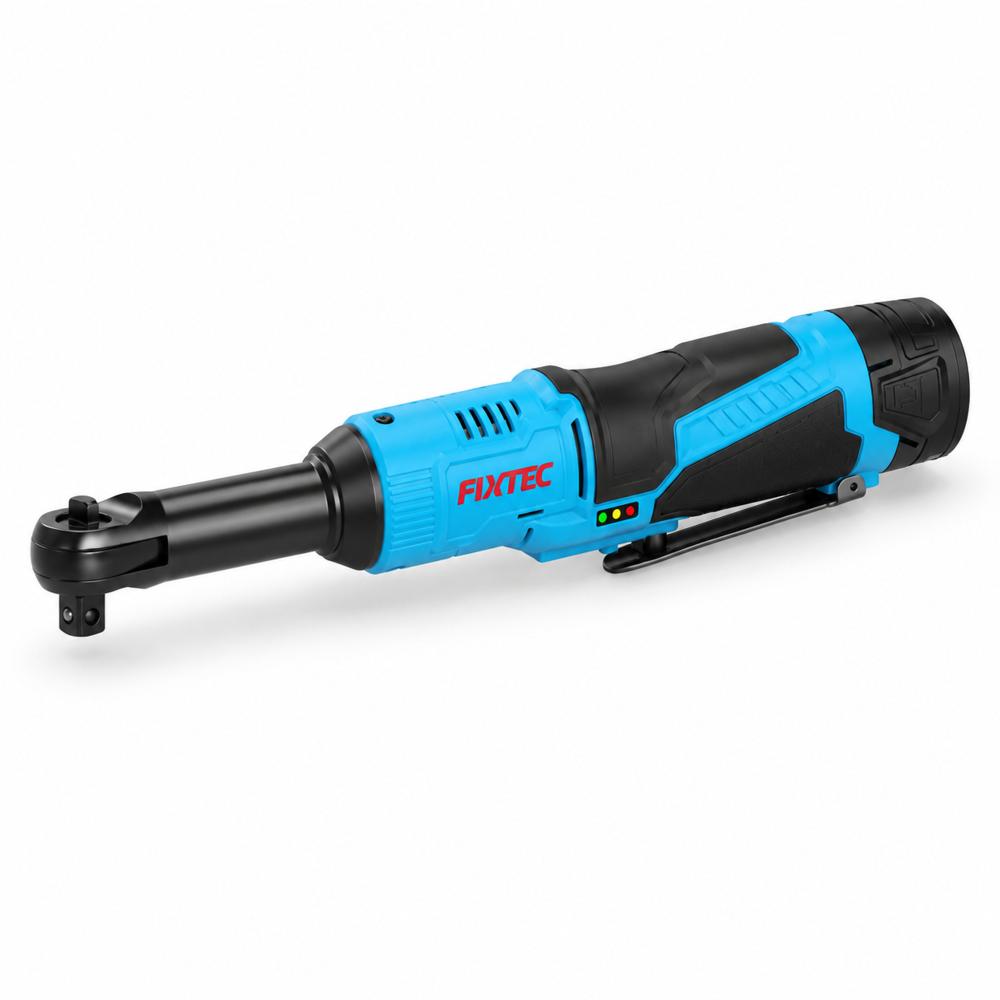 FIXTEC 12V Cordless Ratchet Wrench Kit with (2) Batteries, USB-C Charging