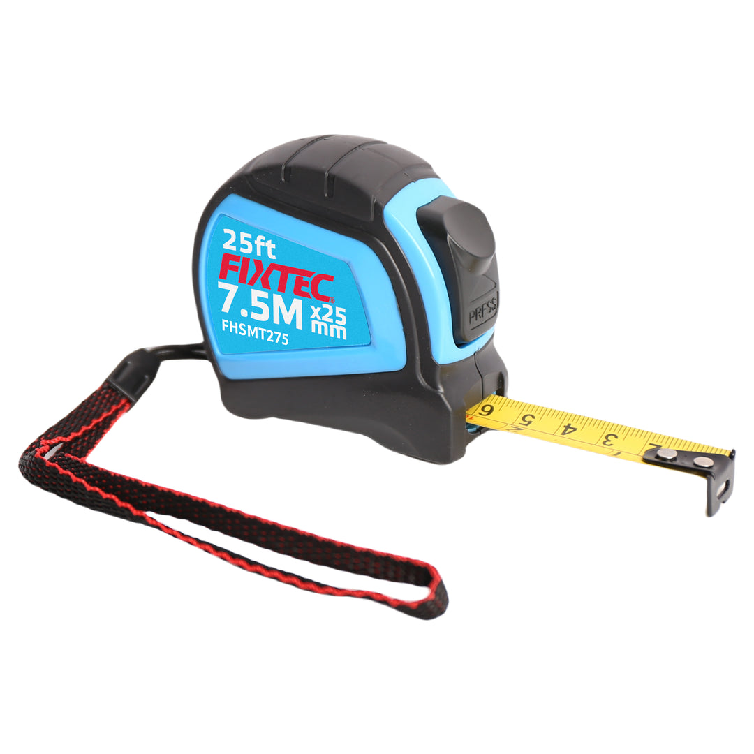 FIXTEC 25ft Compact Autolock Tape Measure