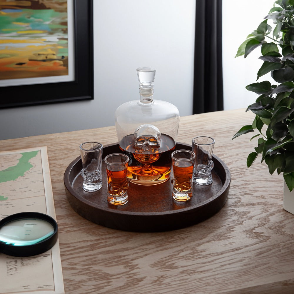 Final Touch Brain Freeze Skull Decanter Set