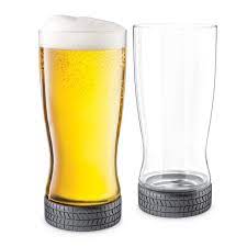 Final Touch® Wheel'n 25 oz / 750 ml Beer Glasses - Set of 2