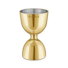 Final Touch® Brass Plated Double Jigger