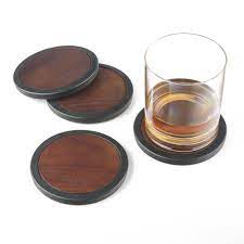 Sous-verres en bois Final Touch® - Lot de 4