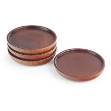 Sous-verres en bois massif Final Touch® - Lot de 4