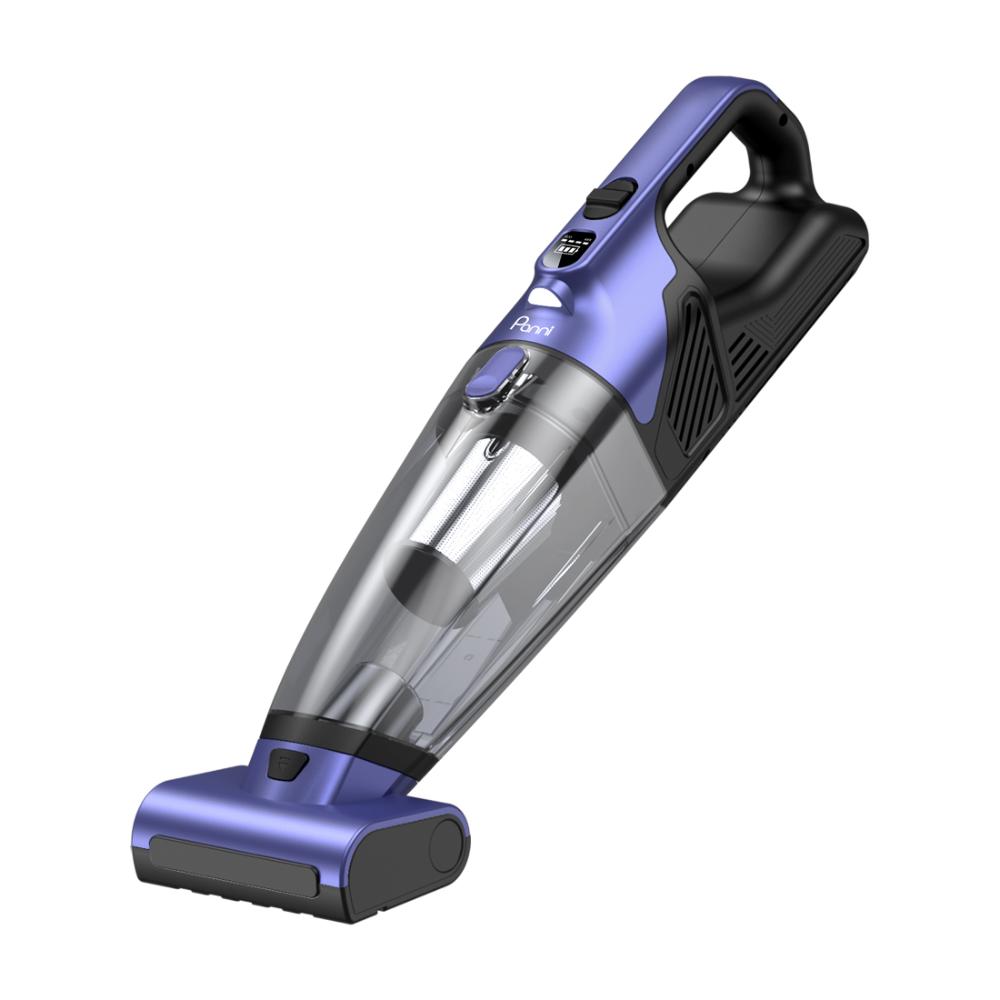 Aspirateur à main sans fil pour animaux Panni avec brosse motorisée, pour la maison et la voiture, 16 V – Violet