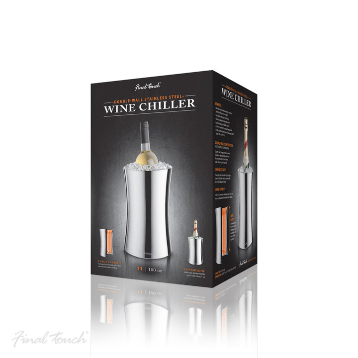 Final Touch® Double-Wall Stainless Steel Wine Chiller