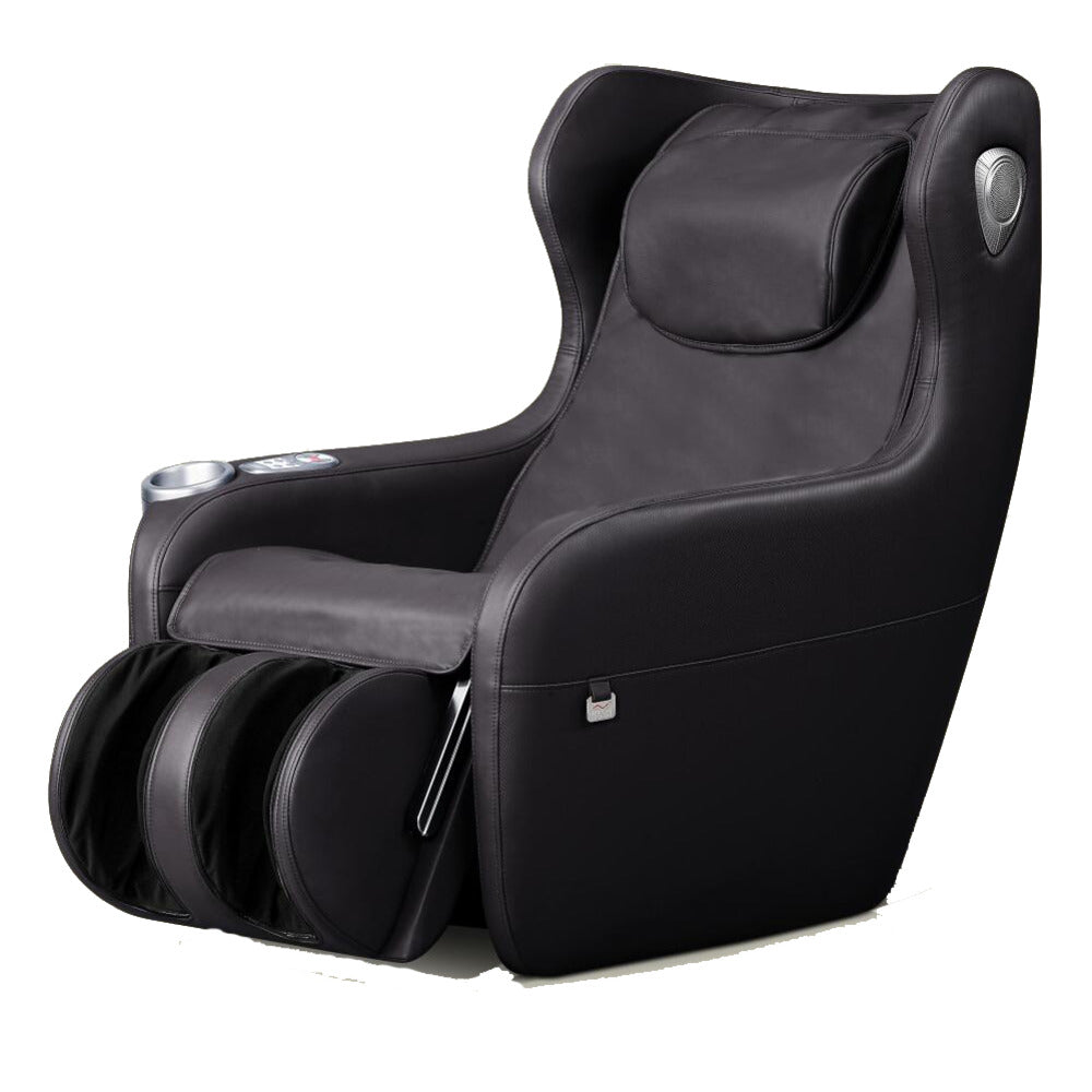 Fauteuil de massage iComfort - Avec repose-pieds réversible et 3 modes de massage - Noir